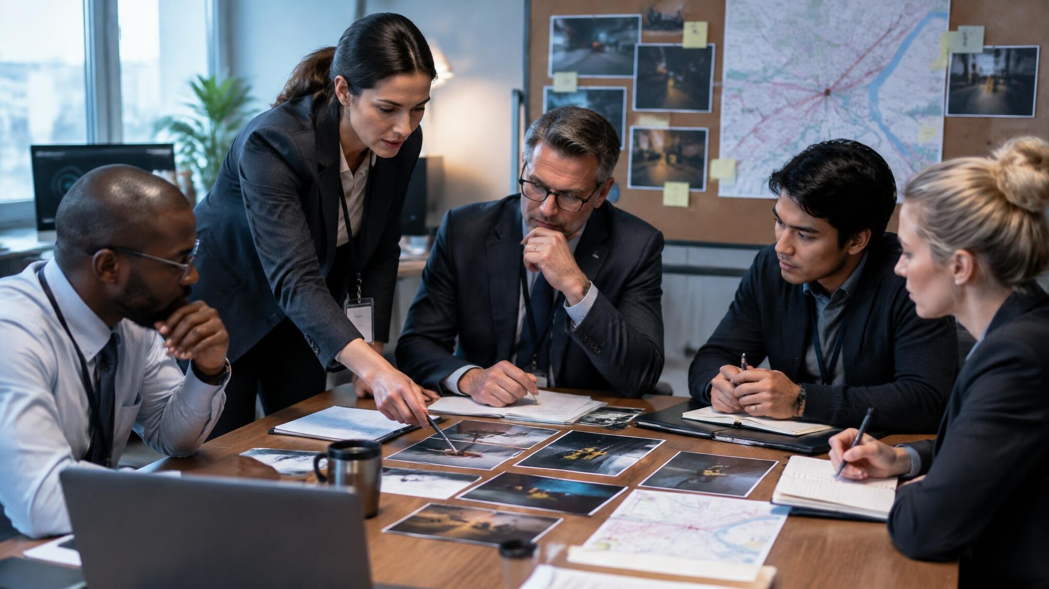 team meeting on case