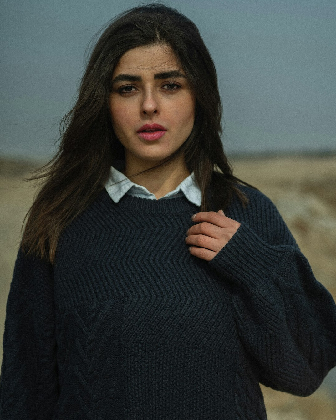 Portrait of a Portuguese woman journalist smiling