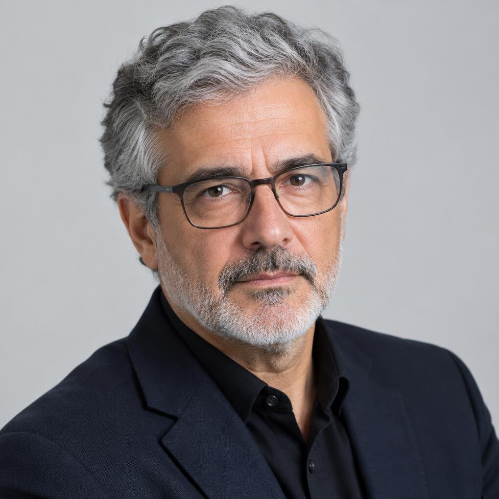 Portrait of an older Portuguese male editor